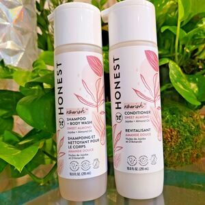 Honest Nourish Shampoo + Body Wash, Conditioner Sweet Almond, 10 fl oz Baby Set